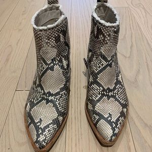 Dolce Vita snakeskin booties